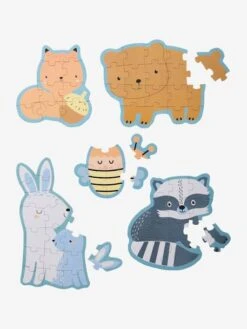 Produits Pour Enfants -Produits Pour Enfants 5 puzzles evolutifs 6 a 12 pieces en carton les amis de la foret 1