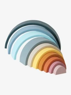 Arc-en-ciel à Empiler En Silicone Multicolor - Vertbaudet -Produits Pour Enfants arc en ciel a empiler en silicone 3