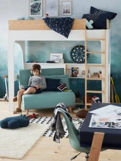 Banquette Convertible 1 Place Vert D'eau - Vertbaudet -Produits Pour Enfants banquette convertible 1 place 4