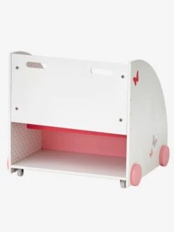 Bibliothèque à Roulettes ENVOLEE Blanc - Vertbaudet -Produits Pour Enfants bibliotheque a roulettes envolee 2