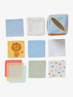 Boîte à Mouchoirs Sensoriels En Tissu Multicolor - Vertbaudet -Produits Pour Enfants boite a mouchoirs sensoriels en tissu 2