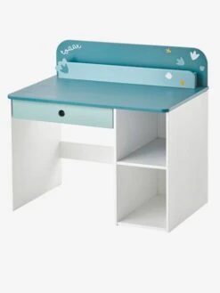 Bureau Maternelle ROAAR Blanc Moyen Uni Avec Decor - Vertbaudet -Produits Pour Enfants bureau maternelle roaar 4
