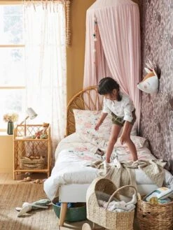 Cadre De Lit LIGNE CONFETTI Blanc/bois - Vertbaudet -Produits Pour Enfants cadre de lit ligne confetti 2