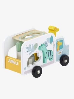 Camion D'encastrement Jungle En Bois FSC® Multicolore - Vertbaudet -Produits Pour Enfants camion dencastrement jungle en bois fsc 3