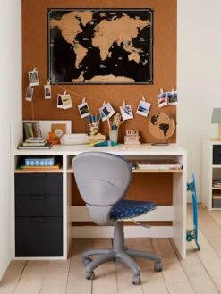 Chaise De Bureau à Roulettes Enfant Super-héros Bleu - Vertbaudet -Produits Pour Enfants chaise de bureau a roulettes enfant super heros 4