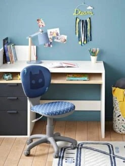 Chaise De Bureau à Roulettes Enfant Super-héros Bleu - Vertbaudet -Produits Pour Enfants chaise de bureau a roulettes enfant super heros 5