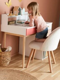 Chaise Fausse Fourrure Enfant Ivoire - Vertbaudet -Produits Pour Enfants chaise fausse fourrure enfant 3
