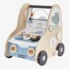 Chariot De Marche Avec Freins EN VOITURE SIMON En Bois FSC® Multicolore - Vertbaudet -Produits Pour Enfants chariot de marche avec freins en voiture simon en bois fsc