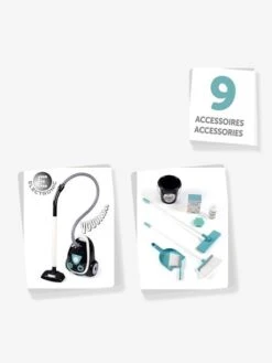 Chariot De Ménage Avec Aspirateur - SMOBY Bleu - Smoby -Produits Pour Enfants chariot de menage avec aspirateur smoby 2