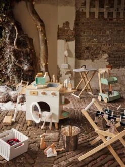 Chariot De Ménage En Bois FSC® Vert - Vertbaudet -Produits Pour Enfants chariot de menage en bois fsc 2