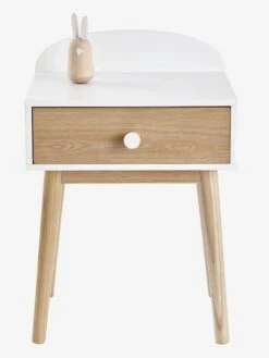 Chevet Avec Poignées Personnalisables LIGNE CONFETTI Blanc - Vertbaudet -Produits Pour Enfants chevet avec poignees personnalisables ligne confetti 3