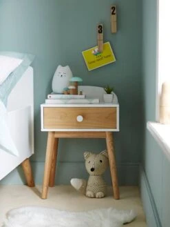 Chevet Avec Poignées Personnalisables LIGNE CONFETTI Blanc - Vertbaudet -Produits Pour Enfants chevet avec poignees personnalisables ligne confetti 5