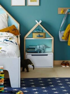 Chevet Enfant Fond Réversible Bleu Ou Rose LIGNE TIPILI Blanc - Vertbaudet -Produits Pour Enfants chevet enfant fond reversible bleu ou rose ligne tipili 5