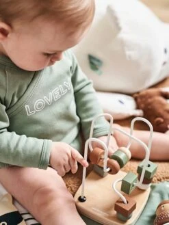 Coffret 3 Jeux D'éveil GREEN FOREST En Bois FSC® Multicolore - Vertbaudet -Produits Pour Enfants coffret 3 jeux deveil green forest en bois fsc 3