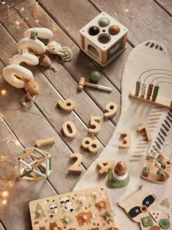 Coffret 3 Jeux D'éveil GREEN FOREST En Bois FSC® Multicolore - Vertbaudet -Produits Pour Enfants coffret 3 jeux deveil green forest en bois fsc 4