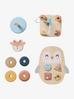 Coffret 3 Jeux D'éveil Les Amis De La Forêt En Bois FSC® Beige - Vertbaudet -Produits Pour Enfants coffret 3 jeux deveil les amis de la foret en bois fsc 4