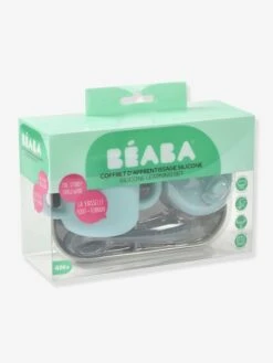 Coffret D’apprentissage 3 Pièces BEABA En Silicone Rose - Beaba -Produits Pour Enfants coffret dapprentissage 3 pieces beaba en silicone 4