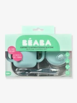 Coffret D’apprentissage 3 Pièces BEABA En Silicone Rose - Beaba -Produits Pour Enfants coffret dapprentissage 3 pieces beaba en silicone 5
