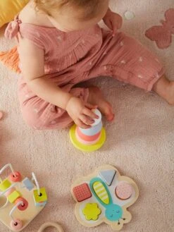 Coffret De 3 Jeux D'éveil En Bois FSC® Multicolore - Vertbaudet -Produits Pour Enfants coffret de 3 jeux deveil en bois fsc 2