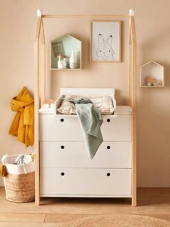 Commode Penderie Coconut Blanc - Vertbaudet -Produits Pour Enfants commode penderie coconut 3