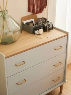 Commode Prof. 42 Cm LIGNE SIXTIES Vert D'eau - Vertbaudet -Produits Pour Enfants commode prof. 42 cm ligne sixties 3