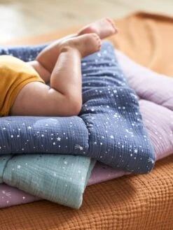Couverture Bébé En Gaze De Coton Bio* COMÈTES Parme - Vertbaudet -Produits Pour Enfants couverture bebe en gaze de coton bio cometes 2