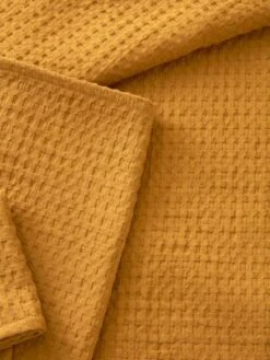 Couvre-lit Nid D'abeille Caramel - Vertbaudet -Produits Pour Enfants couvre lit nid dabeille 2