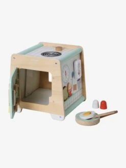 Cube D'activités Cuisinette En Bois FSC® Beige - Vertbaudet -Produits Pour Enfants cube dactivites cuisinette en bois fsc 3