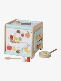Cube D'activités Cuisinette En Bois FSC® Beige - Vertbaudet -Produits Pour Enfants cube dactivites cuisinette en bois fsc 4