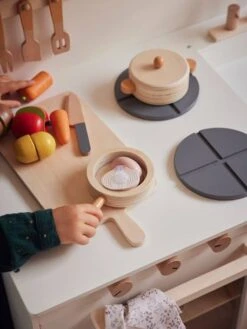 Cuisinette équipée Avec Rideau - En Bois FSC® Multicolore - Vertbaudet -Produits Pour Enfants cuisinette equipee avec rideau en bois fsc 2