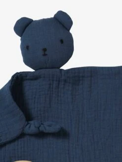Doudou En Gaze De Coton + Hochet Rond Vert - Vertbaudet -Produits Pour Enfants doudou en gaze de coton hochet rond 2