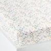 Drap-housse Bébé FLEURETTES Ecru / Multico - Vertbaudet -Produits Pour Enfants drap housse bebe fleurettes