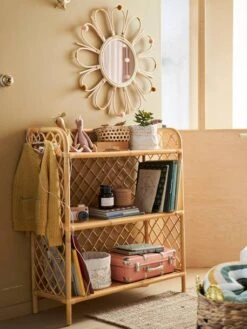 Etagère Bibliothèque Rotin 3 Niveaux Eden Naturel - Vertbaudet -Produits Pour Enfants etagere bibliotheque rotin 3 niveaux eden 3