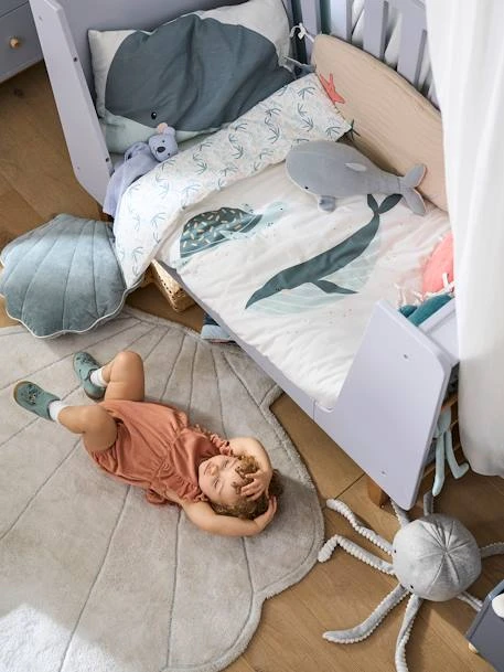 Grand Tapis En Fourrure Coquillage SOUS L'OCÉAN Ecru - Vertbaudet 5 Grand Tapis En Fourrure Coquillage SOUS L'OCÉAN Ecru - Vertbaudet – Image 3