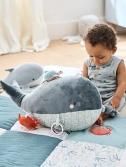 Grande Peluche D'activités SOUS L'OCÉAN Gris - Vertbaudet -Produits Pour Enfants grande peluche dactivites sous locean 2
