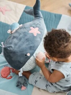 Grande Peluche D'activités SOUS L'OCÉAN Gris - Vertbaudet -Produits Pour Enfants grande peluche dactivites sous locean 3