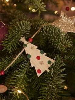 Guirlande De Noël En Bois Bois - Vertbaudet -Produits Pour Enfants guirlande de noel en bois 2