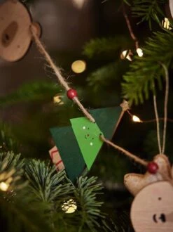 Guirlande De Noël En Bois Bois - Vertbaudet -Produits Pour Enfants guirlande de noel en bois 3