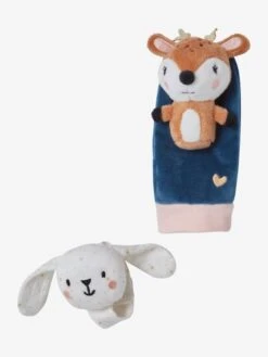 Hochets Mains Et Pieds Forêt Enchantée Multicolore - Vertbaudet -Produits Pour Enfants hochets mains et pieds foret enchantee 4