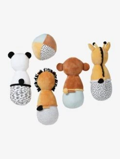 Jeu De Quilles En Tissu TANZANIE Multicolore - Vertbaudet -Produits Pour Enfants jeu de quilles en tissu tanzanie 5