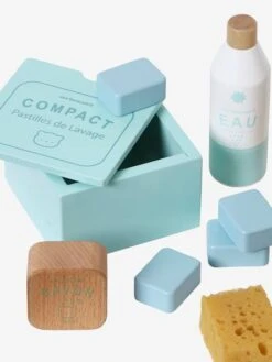 Kit Produits Ménagers En Bois FSC® Blanc - Vertbaudet -Produits Pour Enfants kit produits menagers en bois fsc 3
