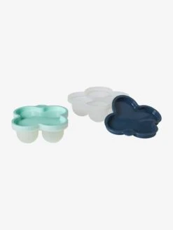 Les 2 Pots De Conservation En Silicone Vert/bleu - Vertbaudet -Produits Pour Enfants les 2 pots de conservation en silicone 3