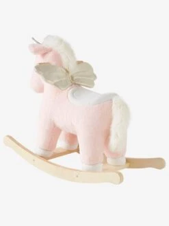 Licorne à Bascule FSC® Rose - Vertbaudet -Produits Pour Enfants licorne a bascule fsc 2