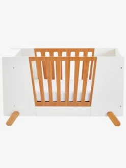 Lit Bébé Avec Barrière Amovible + Rangement Bibliothèque LIGNE PIROUETTE Blanc - Vertbaudet -Produits Pour Enfants lit bebe avec barriere amovible rangement bibliotheque ligne pirouette 4