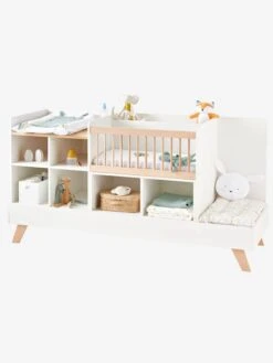 Lit Combiné 4 En 1 évolutif Avec Rangements Et Table à Langer COMBINID Blanc / Bois - Vertbaudet 10 Lit Combiné 4 En 1 évolutif Avec Rangements Et Table à Langer COMBINID Blanc / Bois - Vertbaudet -Produits Pour Enfants lit combine 4 en 1 evolutif avec rangements et table a langer combinid 2
