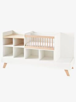 Lit Combiné 4 En 1 évolutif Avec Rangements Et Table à Langer COMBINID Blanc / Bois - Vertbaudet 11 Lit Combiné 4 En 1 évolutif Avec Rangements Et Table à Langer COMBINID Blanc / Bois - Vertbaudet -Produits Pour Enfants lit combine 4 en 1 evolutif avec rangements et table a langer combinid 3