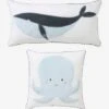 Lot De 2 Coussins SOUS L'OCÉAN Bleu - Vertbaudet -Produits Pour Enfants lot de 2 coussins sous locean