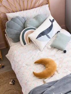 Lot De 2 Coussins SOUS L'OCÉAN Bleu - Vertbaudet -Produits Pour Enfants lot de 2 coussins sous locean 4