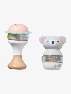 Lot De 2 Hochets En Bois FSC® Vert - Vertbaudet -Produits Pour Enfants lot de 2 hochets en bois fsc 2