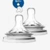 Lot De 2 Tétines Philips AVENT Natural à Débit Rapide, Dès 6 Mois Transparent - Philips Avent -Produits Pour Enfants lot de 2 tetines philips avent natural a debit rapide des 6 mois